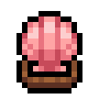 Faux Pink Scallop Shell